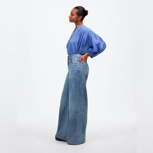 Madewell Curvy Superwide-Leg Jeans Airy Denim Sz 29 Tencel